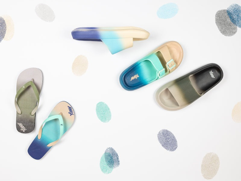 ciabatte da mare uomo amix multicolors doppia fascia