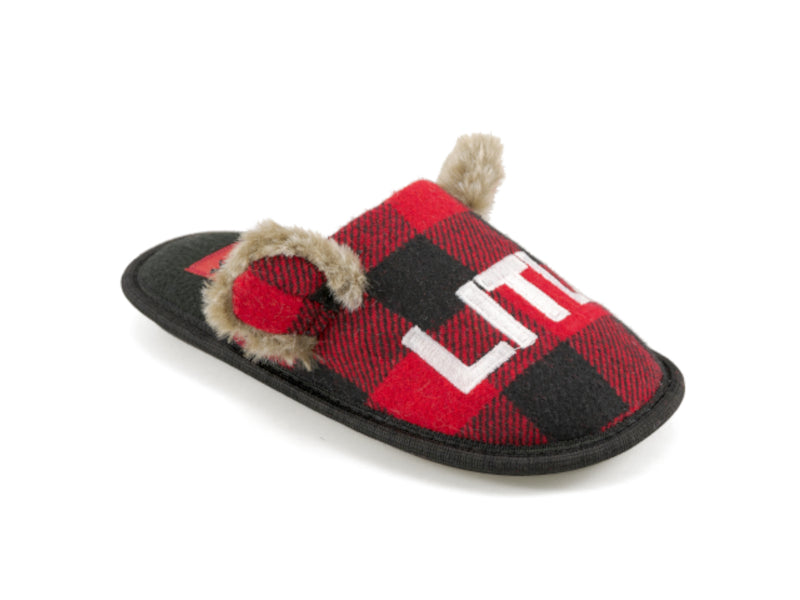 CIABATTA DA CASA INVERNALE TARTAN BAMBINO DEER B1