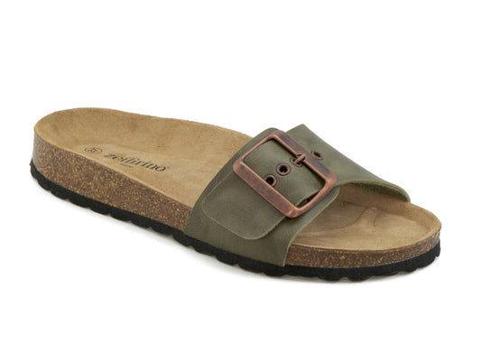 ciabatte da passeggio donna zeffirino singola fibbia Queen colore salvia