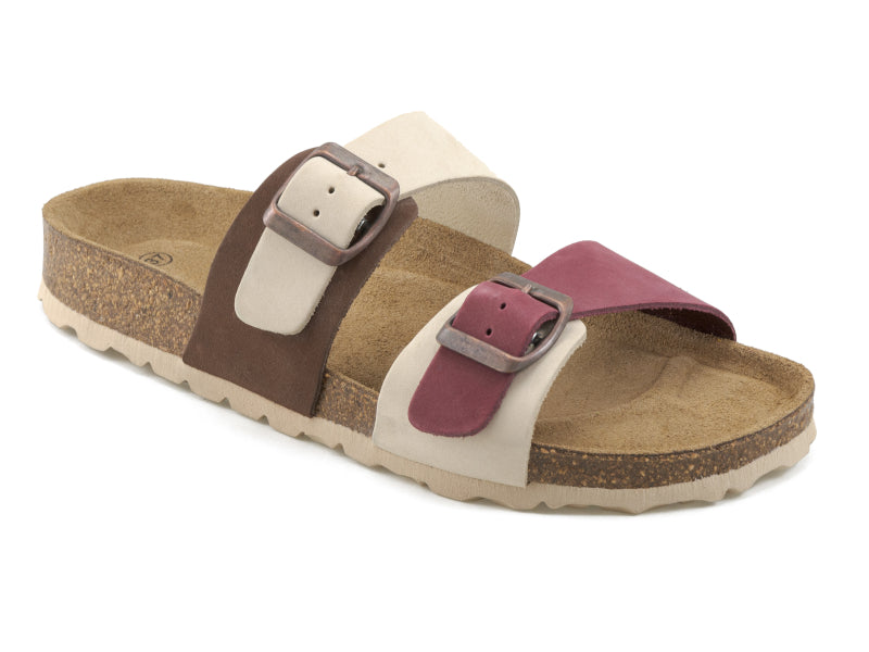 ciabatte da passeggio doppia fascia donna zeffirino beige