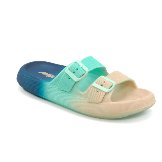 ciabatte da mare uomo amix multicolors doppia fascia azzurra