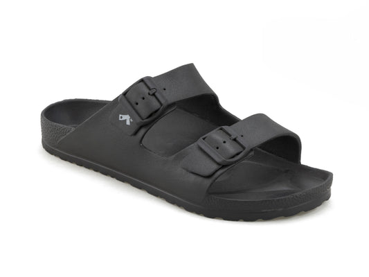 ZEFFIRINO BIRKE CIABATTA ESTIVA UOMO NERA DOPPIA FASCIA