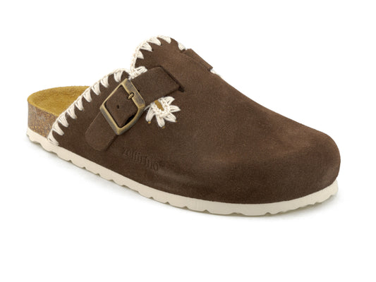 ZEFFIRINO BIRKE SABOT DONNA PRIMULA TESTA DI MORO MARRONE