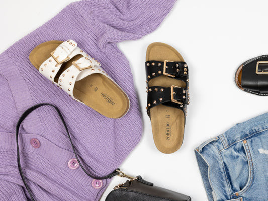 CIABATTE DONNA SELFIE ROCK ZEFFIRINO CON BORCHIE