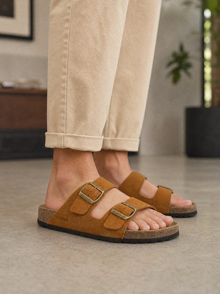 zeffirino_sandali_uomo_tulsa_doppia_fascia_cognac_indossata_pantalone_chiaro